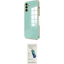 Teknoparkx Ieg™ Galaxy A25 5g Kılıf Yankı Serisi - Şeffaf Pasifik Cam Ekran Koruyucu Tknprk-Tkaks3