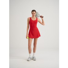 Lismina Askılı Şort Etekli Tenis Tulumu