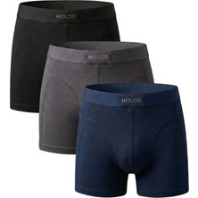 Erkek Boxer Brief 3’lü Paket –%95 Organik Pamuk%5 Elastan – Esnek, Nefes Alabilir Premium Iç Çamaşırı Organik Boxer