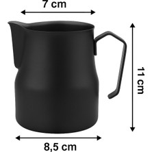 Empressco Vodinox Barista Süt Potu Paslanmaz Çelik Barista Pitcher Milk Jug Progear Kahve Espresso 500 ml Pro Siyah - Fiyatı, Yorumları