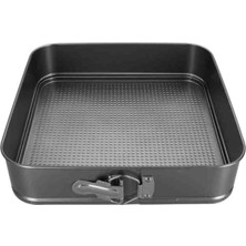 Porland Pretty Cooker Kare Kelepçeli Kek Kalıbı 28 cm
