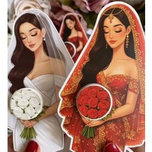 Evren Hediyelik -Hem Kına Gecesi-Hem Nikah Ikili TAKIM-100 Adet