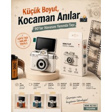 TeknolojiSA Mini Retro Dijital Kamera | 90'lar Ruhunu Taşıyan Nostaljik Hd Fotoğraf ve Video Kamerası