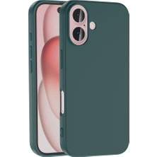 Büşra Ayhan iPhone 16 Kılıf Bsay Lsr Lansman Kapak - Koyu Yeşil