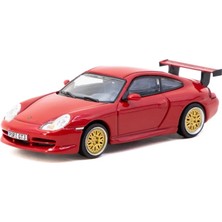 Kaia Life Tarmac Works 1/64 Porsche 911 Gt3 Type 996 Red