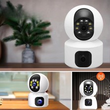 Teknoparkx Çift Kameralı Wifi Bağlantılı Gece Görüşlü Ev Tipi Güvenlik Kamerası Yosee TKNPX-4342