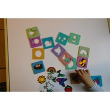 Mibe.co Eğitici 3D Baskı Şekil Eşleştirme ve Desen Kartları (26 Parça) Eğitici Oyuncak