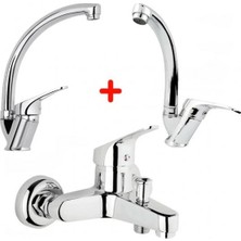 My Best Store Mix Banyo Bataryası Lavabo  Evye 3 Lü Avantajlı Set