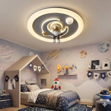 Işıksan Aydınlatma Astromoon 3 Renk Ledli Tavan Plafonyer Avize Uzaktan Kumandalı Dimmerli Gece Lambası Modu 50 cm