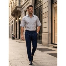 Eren Style Linen Keten Klasik %100 Cotton Kısa Kollu Terletmeyen Gömlek