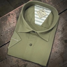 Eren Style Linen Keten Klasik %100 Cotton Kısa Kollu Terletmeyen Gömlek