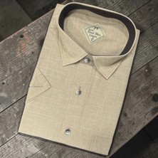 Eren Style Linen Keten Klasik %100 Cotton Kısa Kollu Terletmeyen Gömlek