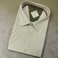 Eren Style Linen Keten Klasik %100 Cotton Kısa Kollu Terletmeyen Gömlek