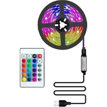 Cata Tv Arkası Rgb Şerit LED Seti 3 Metre – USB Bağlantılı, Uzaktan Kumandalı, Renkli Atmosfer Işığı