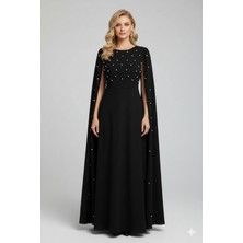 Ang Butik Kadın Belden Bağlamalı Uzun Gece Elbise