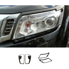 Space Nissan navara far ve stop çerçeve takımı siyah 2023+