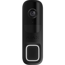 Ajax Doorbell 4mp 6 Metre Ir LED Çift Yönlü Konuşma Onvif Wifi Görüntülü Kapi Zili Siyah