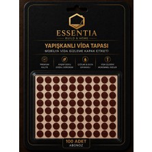 ESBH Yapışkanlı Vida Tapası Abonoz – Mobilya Vida Gizleme Kapak Etiketi (100 Adet)