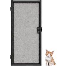 Sineklikstore Menteşeli Pencere Kedi Sinekliği – 70 x 130 cm – Antrasit Gri – Demir, Ahşap, Çelik, Pimapen ve Alüminyum ile Uyumlu