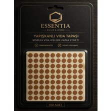 ESBH Yapışkanlı Vida Tapası Banu – Mobilya Vida Gizleme Kapak Etiketi (100 Adet)