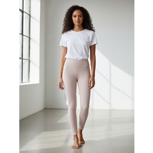 Caprix Activewear Kadın Skinny Fit Krem Tayt