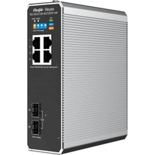 Ruijie Reyee RG-NIS2100-4GT2SFP-HP 4 Port Gigabit+ 2xgb Sfp Uplink 120W Poe Cloud Yönetilebilir Endüstriyel Switch