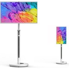 Tiwox NST250604001 32 Inch 1920X1080 8G+128G Taşinabilir Dokunmatik Android Monitor Beyaz