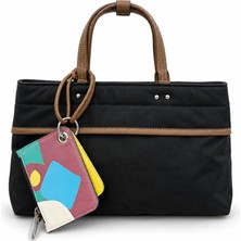 PaminBags Aksesuar Ithal Cüzdan Charmlı Saten Şişme Çok Gözlü Çanta PMN0053