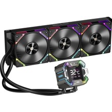 1st Player x Starship E X360E mm Siyah Argb Dijital Ekran Am5 / Lga 1851 Işlemci Sivi Soğutucu