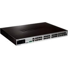 D-Link DGS-3420-28TC 24 Port Gigabit + 4X10GB Sfp Combo Stackable L2+ Rackmount Switch