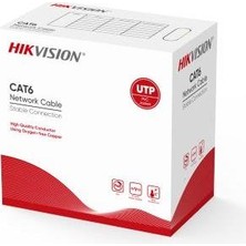 Hikvision DS-1LN6U-G U/utp 305 Metre Cat6 Pvc 0.55MM 23 Awg %100 Bakir Gri Renk Kablo