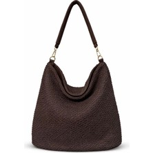 PaminBags Aksesuar Örme Yumuşak Kumaş Salaş Omuz Çantası PMN0010
