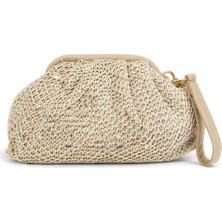 PaminBags Aksesuar Örme Kumaşlı Burslu Zincirli Çanta PMN0031
