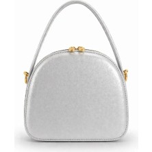 PaminBags Aksesuar Çift Fermuarlı Oval Kutu Çanta PMN0022