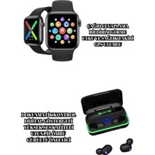 Hsc Bilişim Ucuz Kaliteli Kulaklıklı Saat Seti Bluetooth Bağlantılı Akıllı Saat Kulaklık