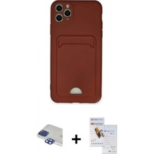 Marsilyan™- iPhone 11 Pro Max Kılıf Vadi Çizgi Prime - Siyah Seramik Nano Ekran Koruyucu + Pers Alüminyum Kamera Lens - Lt
