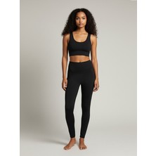 Caprix Activewear Kadın Siyah Spor Tayt Atlet Takımı