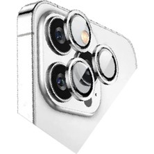 Elma Shop Apple Iphone 15 Pro Max Bilvis Titan Kamera Lens - Gümüş