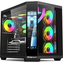Quantum Gaming Sirius QT4000 Type-C 7xargb Fan 850W 11,8\" LCD Ekranlı Atx Gaming Kasa