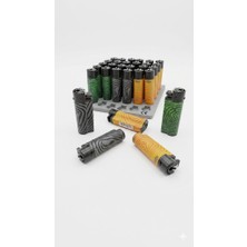 Meka Shisha Large Çakmak Doldurulabilir Yuvarlak I-Lihter Çakmak 1 Paket -30 Adet - 3 Farklı Renk Ekonomik-Paket.