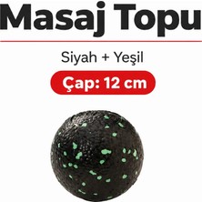 Actifoam Lacrosse Massage Ball Masaj Topu Siyah - Orta Sert 12 Cm