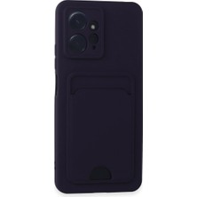 Ulora Xiaomi Redmi Note 12 4g Kılıf Kelvin Kartvizitli Silikon - Derin Mor