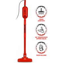 Fantom DU2100 Speedy Dikey Elektrikli Süpürge - Kırmızı / 500 Watt