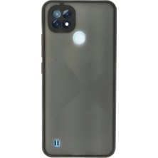Ulora Realme C21 Kılıf Montreal Silikon Kapak - Siyah