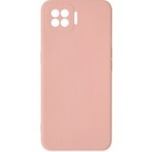 Ulora Oppo A73 Kılıf Nano Içi Kadife Silikon - Pudra