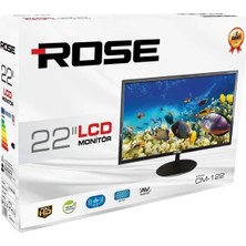 Rose Ekran-122 22" 55 Ekran HD Ready LCD TV 1366 x 768 Çözünürlük ile LED Ekran