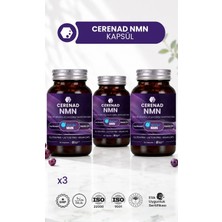 Cerenad Nmn 3'lü, Lipozomal Nmn, COQ10, Resveratrol, Çinko ve C Vitamini İçeren Takviye Edici Gıda