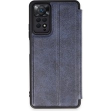 Ulora Xiaomi Redmi Note 12 Pro 4g Kılıf Flip Cover - Lacivert