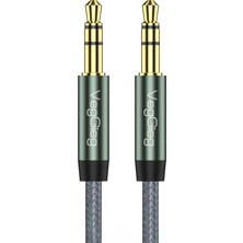 VegGieg 3.5mm Jack Trs Hi-Fi Örgülü Aux Ses Kablosu 2 Metre