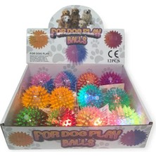 İrem Oyuncak Olgun Toys Işıklı Dikenli Pet Top 12'li Stand